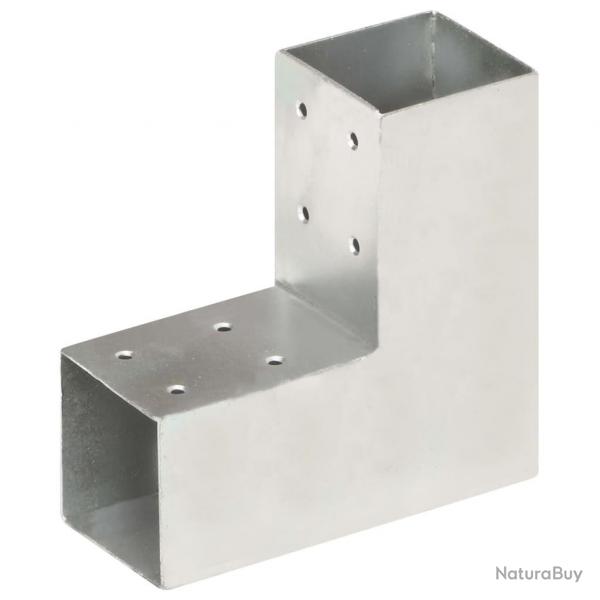 Connecteur de poteau Forme en L Mtal galvanis 71x71 mm alsavelo