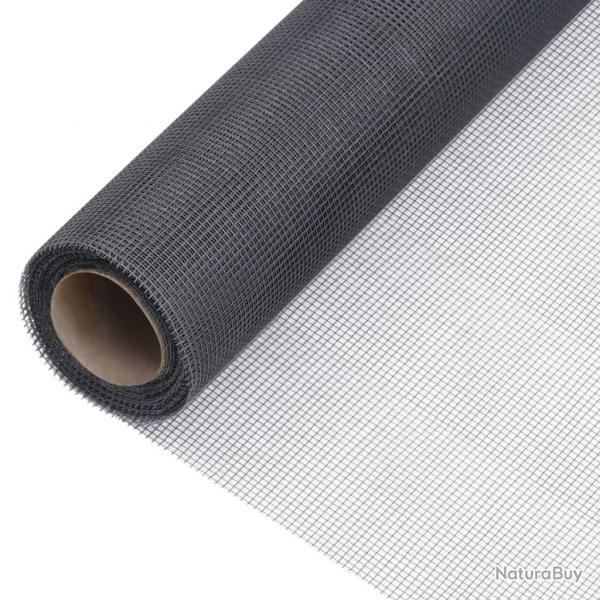 cran en treillis Fibre de verre 112x2000 cm Gris alsavelo