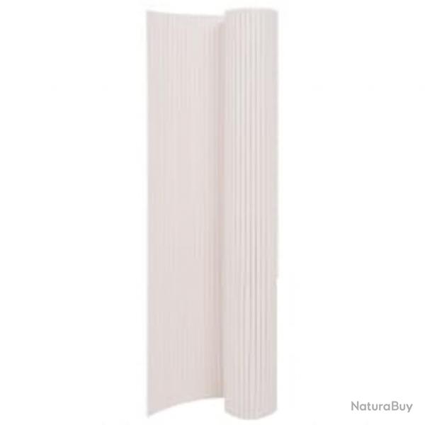 Clture de jardin double face 90x400 cm Blanc alsavelo
