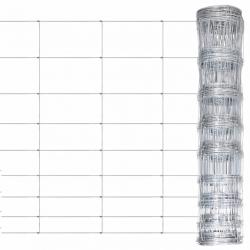 Clôture de jardin Acier galvanisé 50x1,2 m Argenté alsavelo
