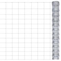 Clôture de jardin Acier galvanisé 50x1,25 m Argenté alsavelo