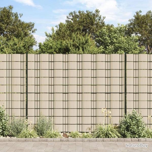 crans d'intimit de jardin 4 pcs PVC 35x0,19 m Crme alsavelo