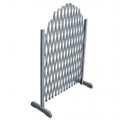 Clôture en treillis bois de sapin massif 1,8x1 m gris alsavelo
