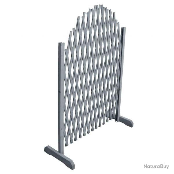 Clture en treillis bois de sapin massif 1,8x1 m gris alsavelo