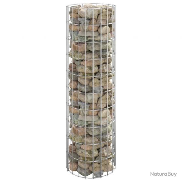 Poteau  gabion circulaire Acier galvanis 30x100 cm alsavelo