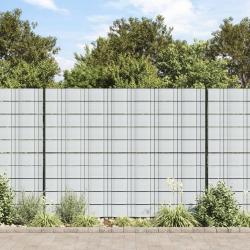 Brises-vues de jardin 10 pcs gris clair 252,5x19 cm PVC alsavelo