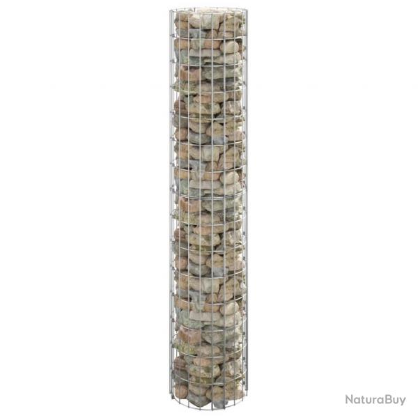 Poteau  gabion circulaire Acier galvanis 30x150 cm alsavelo