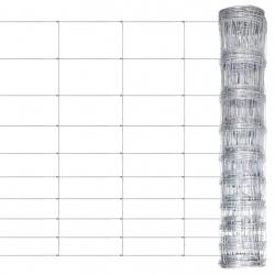 Clôture de jardin Acier galvanisé 50x1,2 m Argenté alsavelo