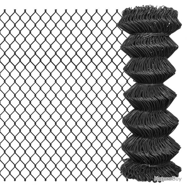 Clture  mailles Acier 15 x 1 m Gris alsavelo