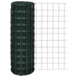 Clôture euro Acier 25 x 1,2 m Vert alsavelo