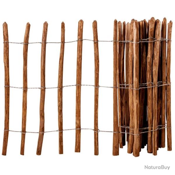 Clture  piquets Bois de noisetier 90x500 cm alsavelo