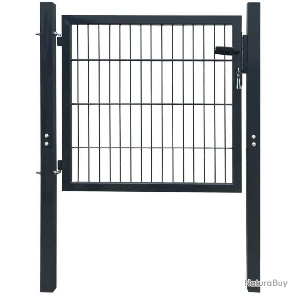 Portillon Acier Anthracite 105x150 cm alsavelo