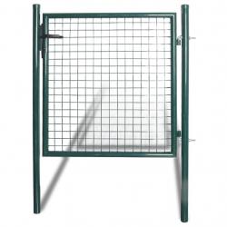 Portail de clôture à porte simple Acier enduit de poudre alsavelo