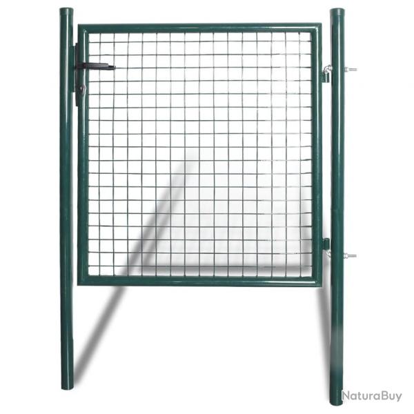Portail de clture  porte simple Acier enduit de poudre alsavelo