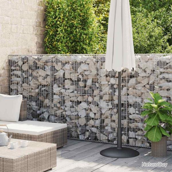 Mur  gabion avec couvercles Acier galvanis 600 x 50 x 150 cm alsavelo