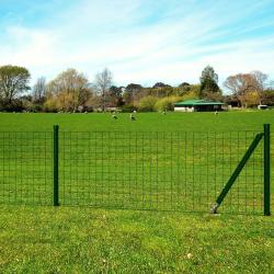 Clôture euro Acier 25 x 1,5 m Vert alsavelo