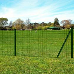 Clôture Euro Acier 25 x 1,5 m Vert alsavelo