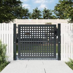 Portail de jardin anthracite 105x125 cm acier alsavelo