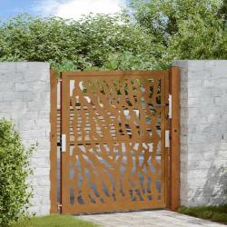 Porte jardin acier résistant aux intempéries conception tracés alsavelo