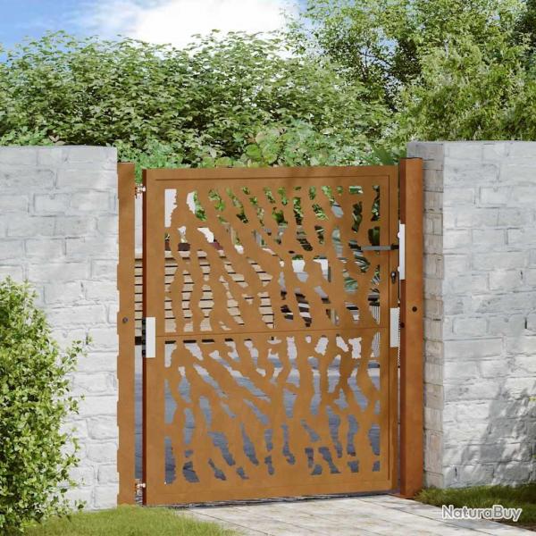 Porte jardin acier rsistant aux intempries conception tracs alsavelo