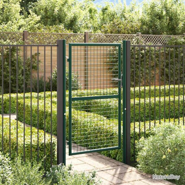 Portail de clture acier 100x150 cm vert alsavelo