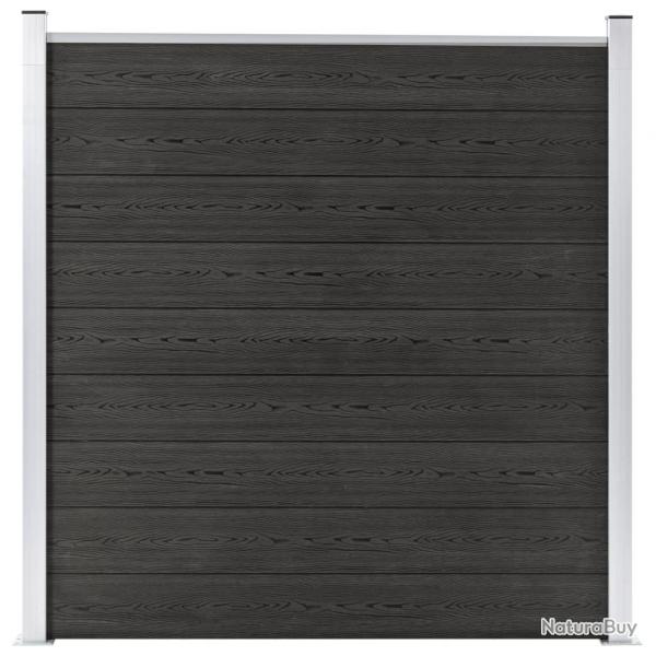 Clture de jardin WPC 180x186 cm Gris alsavelo