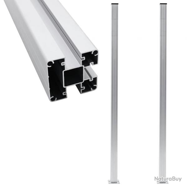 Poteaux de clture 2 pcs Aluminium 185 cm alsavelo