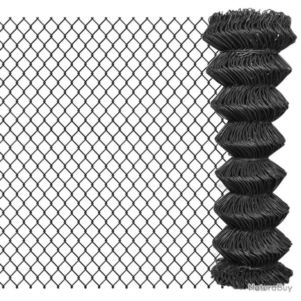 Clture  mailles Acier 25 x 1,25 m Gris alsavelo