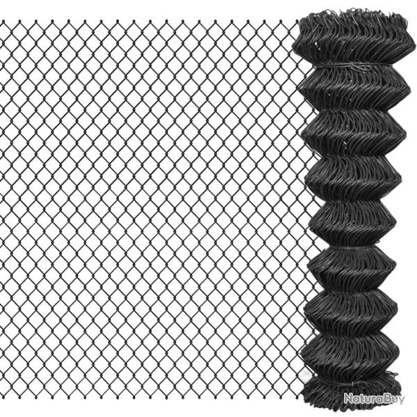 Clture  mailles Acier 25 x 1,5 m Gris alsavelo