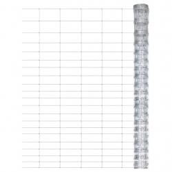 Clôture de jardin Acier galvanisé 50x1,25 m Argenté alsavelo