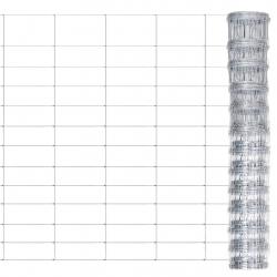Clôture de jardin Acier galvanisé 50x1,25 m Argenté alsavelo