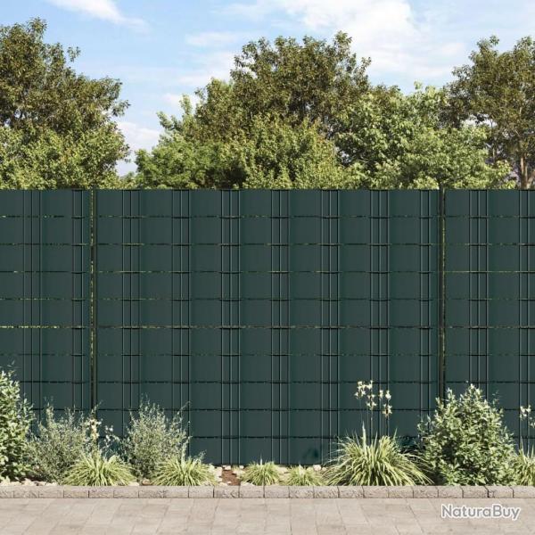 crans d'intimit de jardin 4 pcs PVC 35x0,19 m Vert mat alsavelo