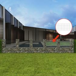 Panier de gabion en forme de U Acier galvanisé 570x20x100 cm alsavelo