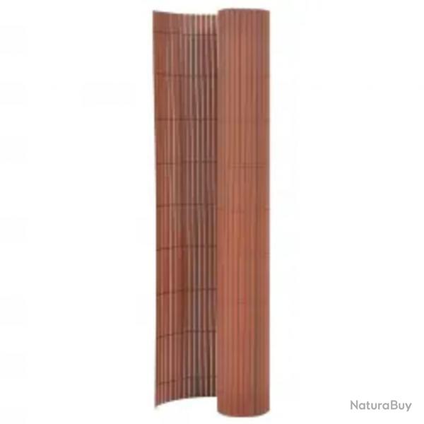 Clture de jardin double face 110x400 cm Marron alsavelo