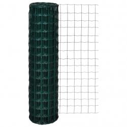 Clôture euro Acier 10 x 1,5 m Vert alsavelo