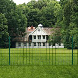 Clôture Euro Acier 20x0,8 m Vert alsavelo