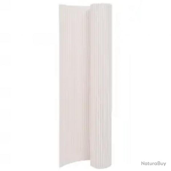 Clture de jardin double face 110x400 cm Blanc alsavelo