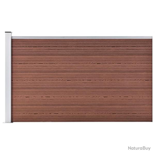 Clture de jardin WPC 175x105 cm Marron alsavelo