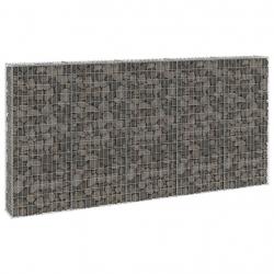 Mur en gabion avec couvercles Acier galvanisé 300x30x150 cm alsavelo