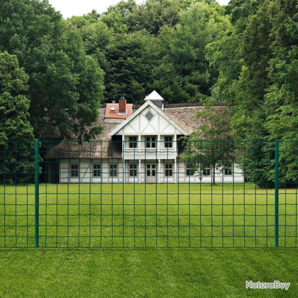 Clture Euro Acier 20x1,5 m Vert alsavelo