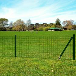 Clôture Euro Acier 10 x 1,5 m Vert alsavelo