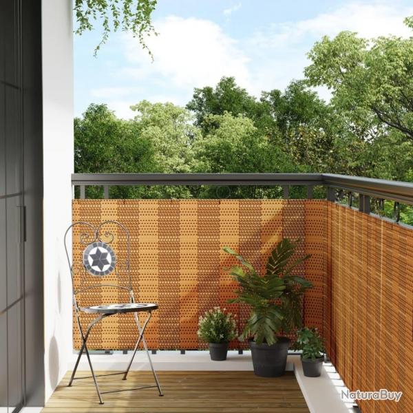 Paravent de balcon marron clair 300x100 cm rsine tresse alsavelo
