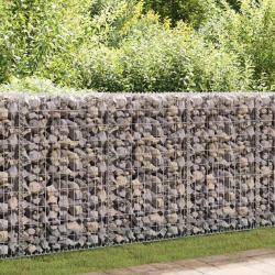 Mur à gabion avec couvercles Acier galvanisé 80x20x100 cm alsavelo