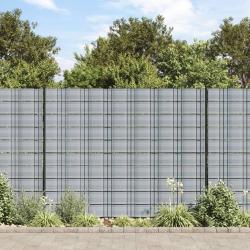Brises-vues de jardin 10 pcs gris 252,5x19 cm PVC alsavelo