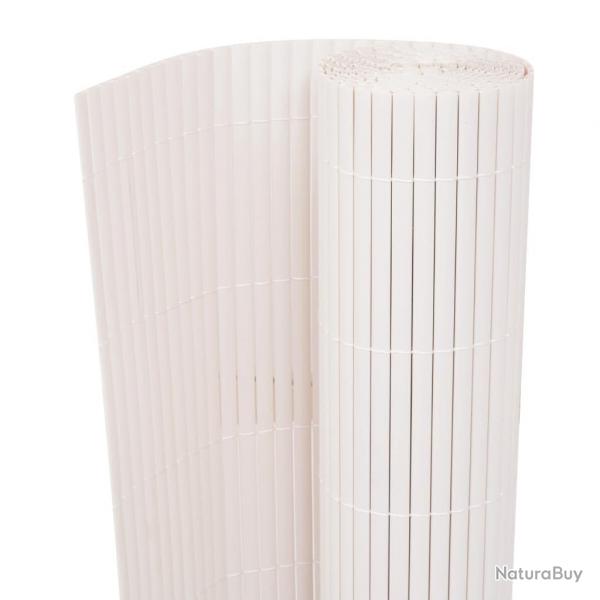 Clture de jardin Double face 90 x 500 cm Blanc alsavelo