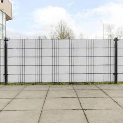 Paravents de balcon 10 pcs blanc 255x19 cm résine tressée alsavelo