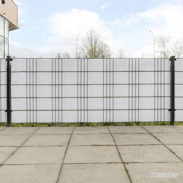 Paravents de balcon 10 pcs blanc 255x19 cm rsine tresse alsavelo