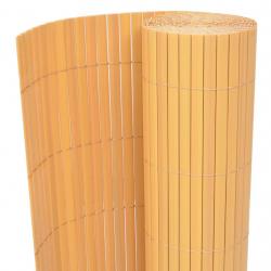 Clôture de jardin Double face PVC 90 x 500 cm Jaune alsavelo