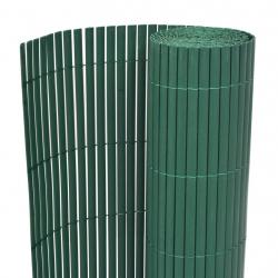 Clôture de jardin Double face PVC 90 x 500 cm Vert alsavelo