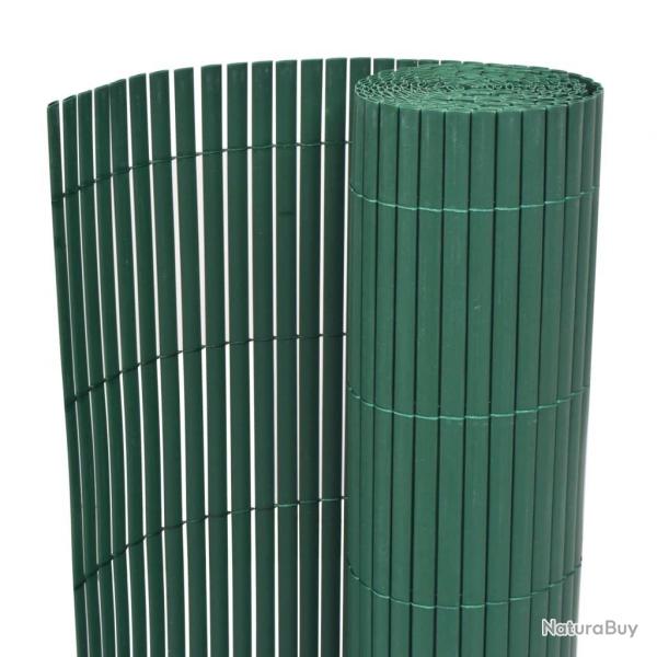 Clture de jardin Double face PVC 90 x 500 cm Vert alsavelo